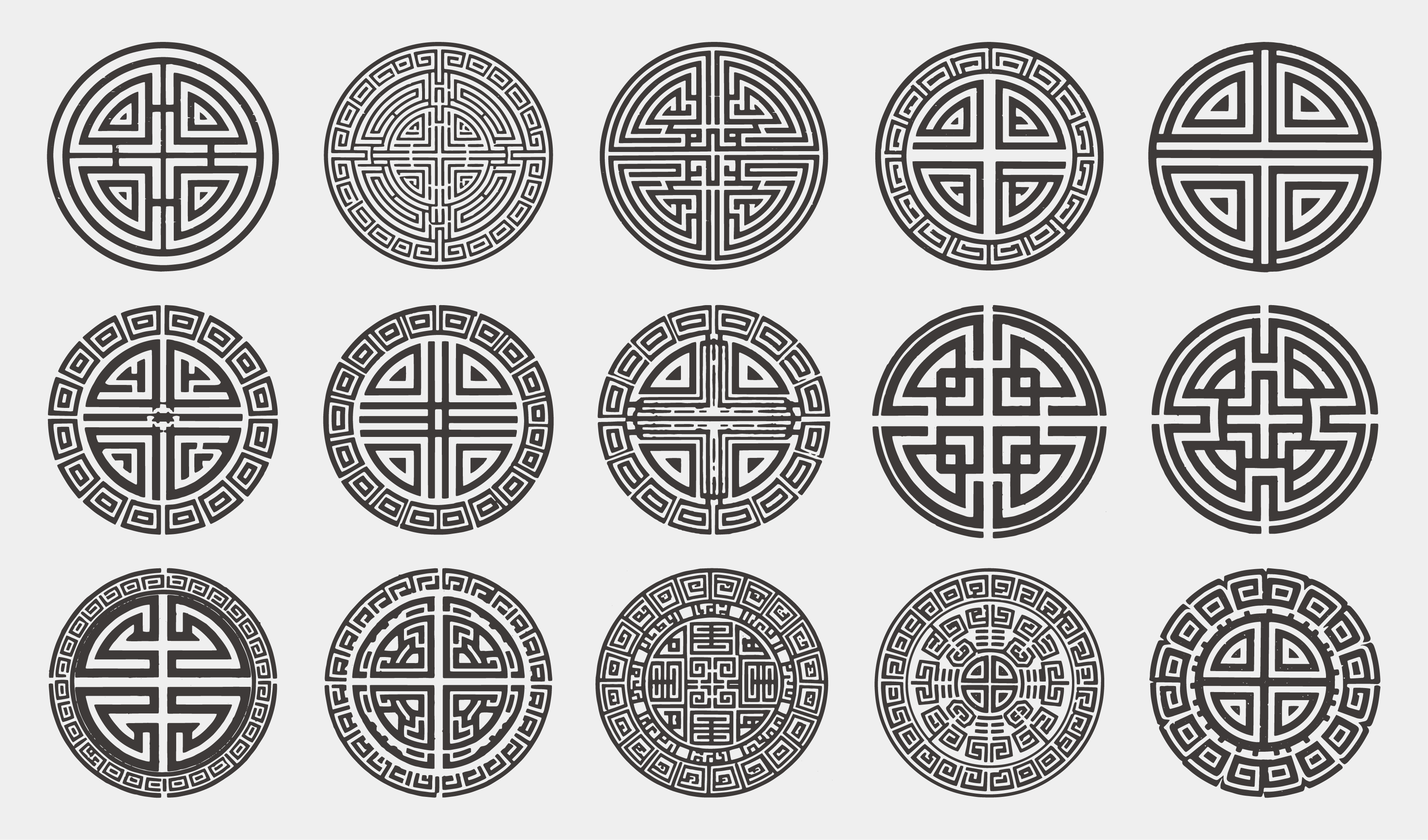 喜宴-寿宴-圆形寿字纹